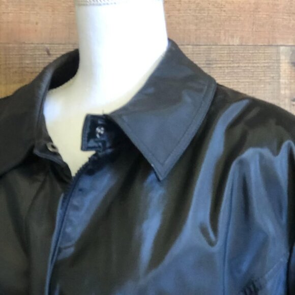 Size 3X 24W/26W OutBrook Black Vinyl Coat - Picture 3 of 7